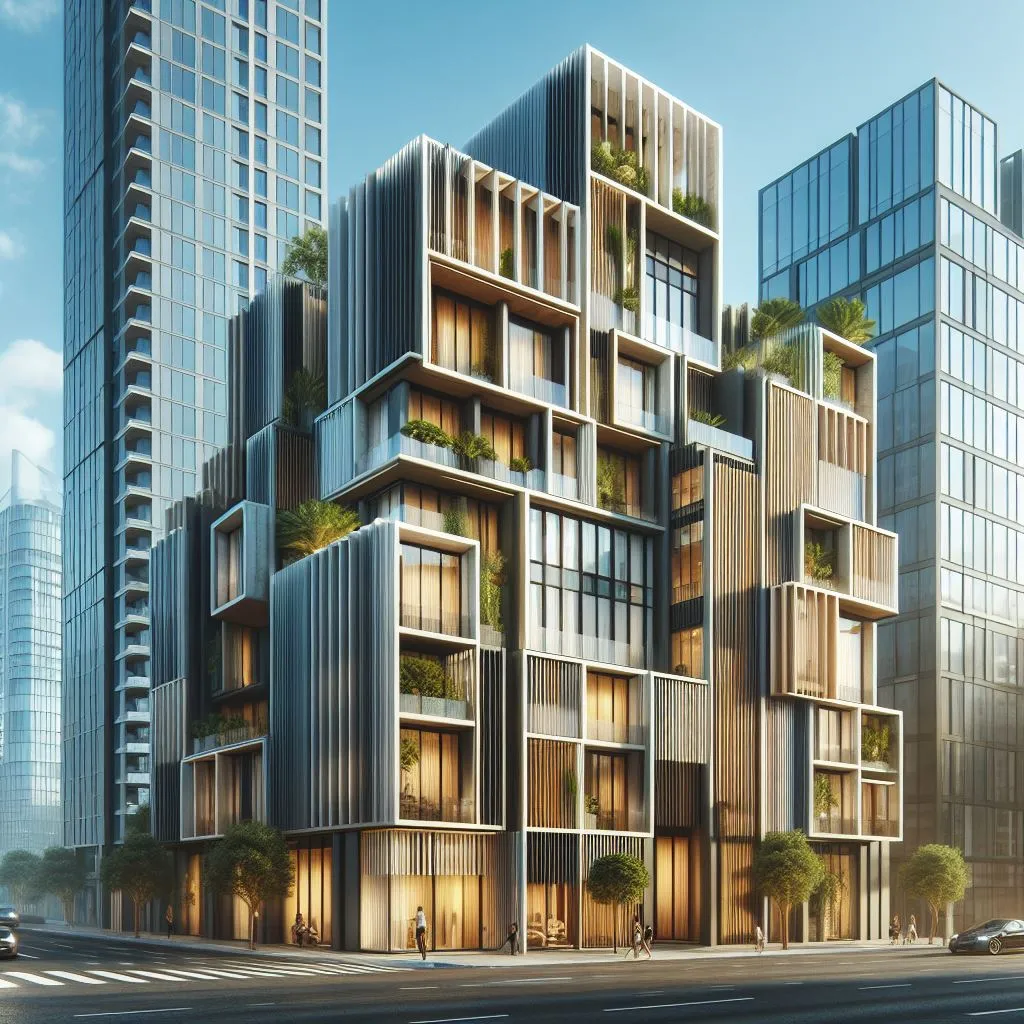 Design of building facades from the outside 4